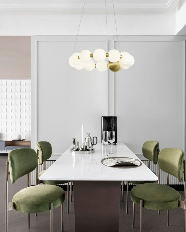 Acoji | Pear Necklace Circular Chandelier