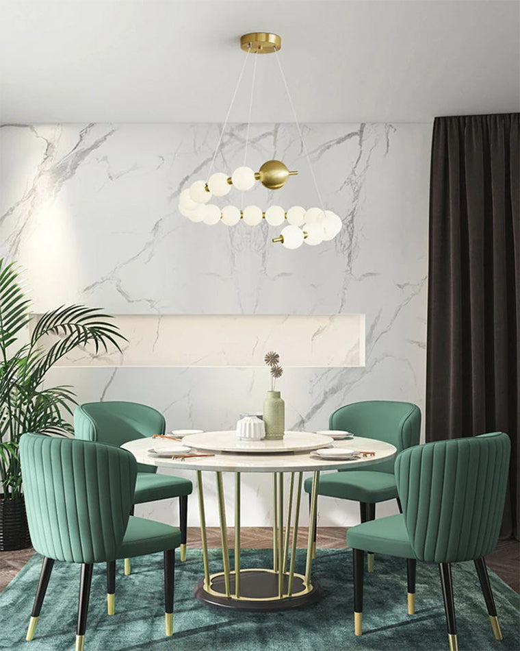 Acoji | Spiral Pearl Chandelier