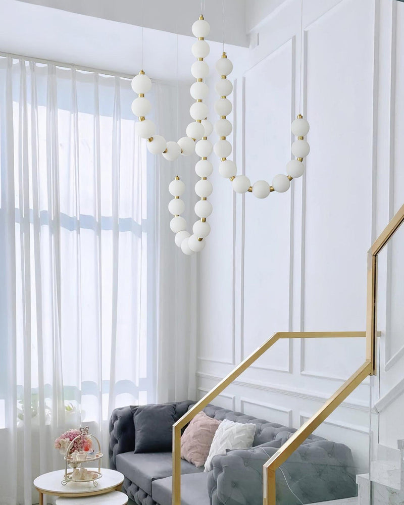 Acoji | String Pearl Chandelier