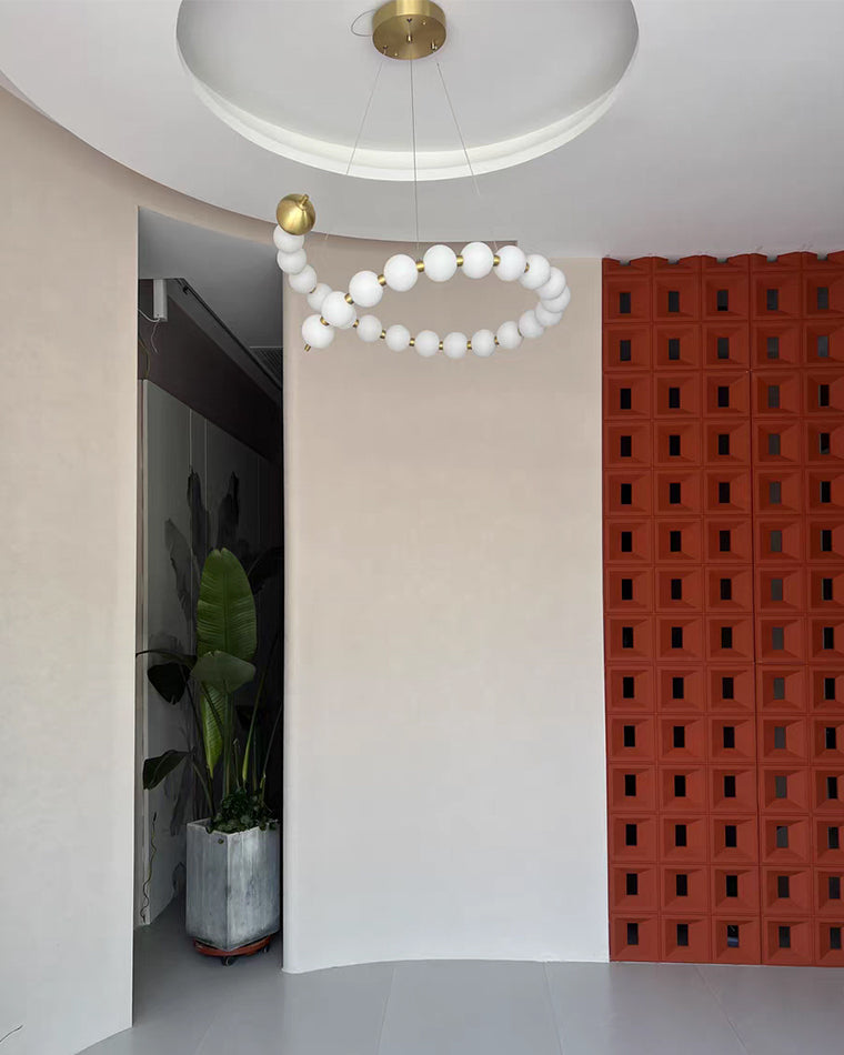 Acoji | Spiral Pearl Chandelier