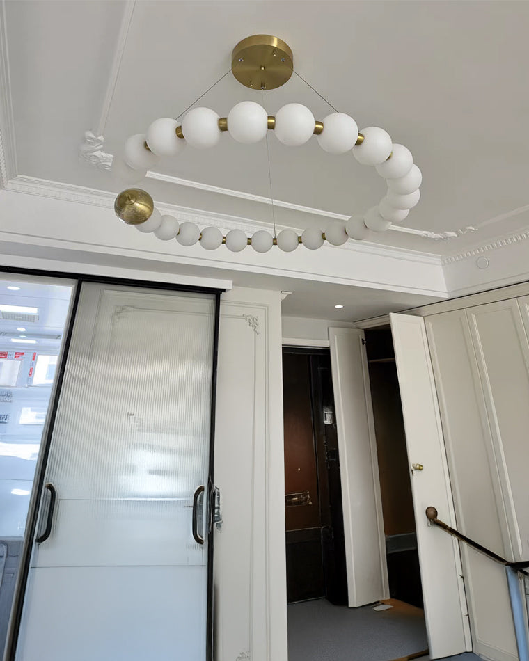 Acoji | Spiral Pearl Chandelier