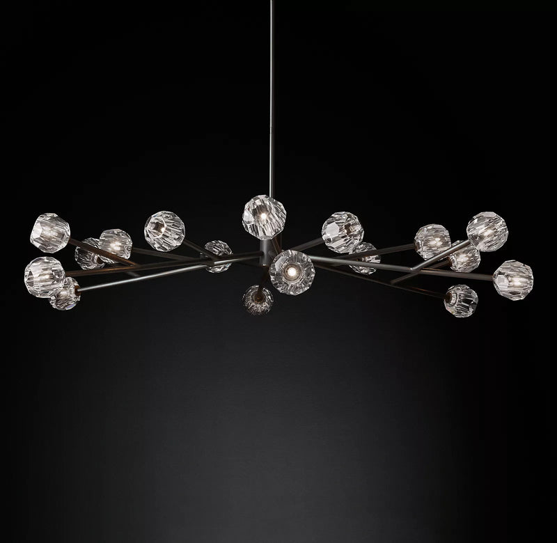 Boule Crystal Round Chandelier 72" - Franing