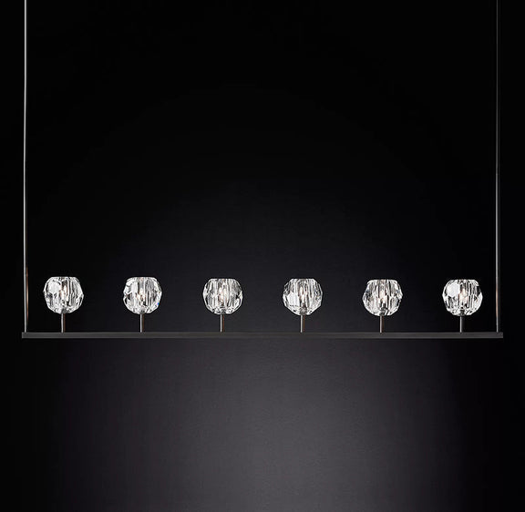Boule Cristal Linear Chandelier 60" - Franing