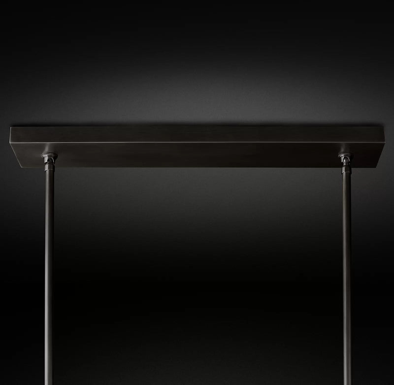 Boule Cristal Double Linear Chandelier 60" - Franing