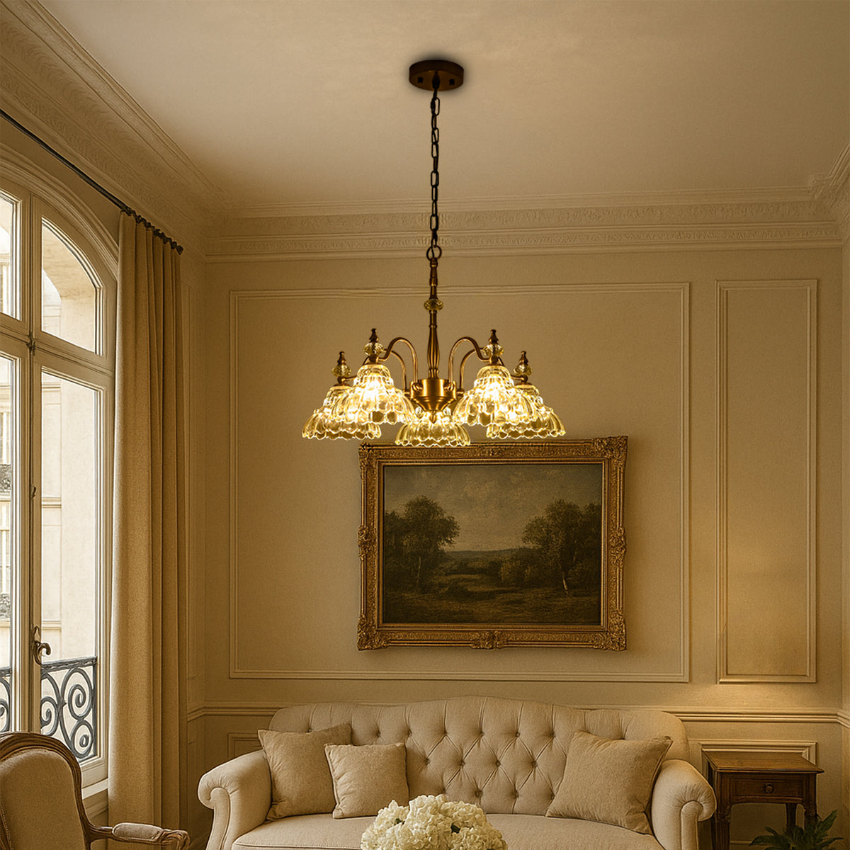 5 Lights Chandelier