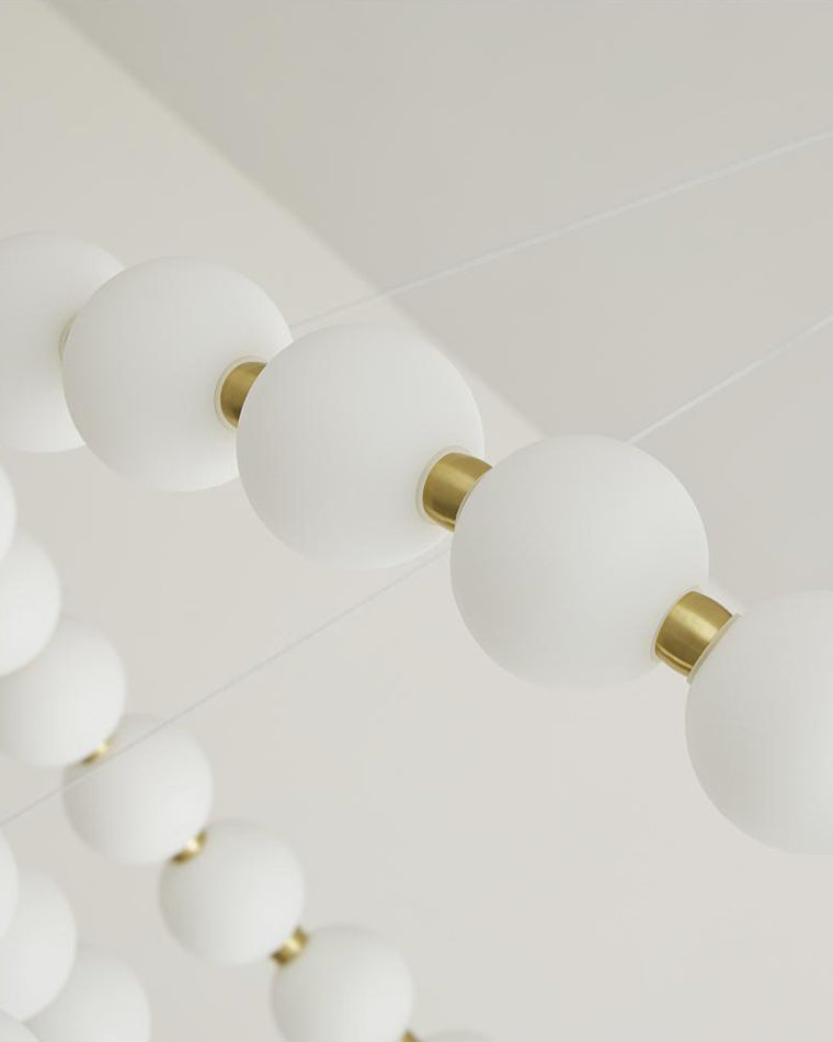 Acoji | Spiral Pearl Chandelier