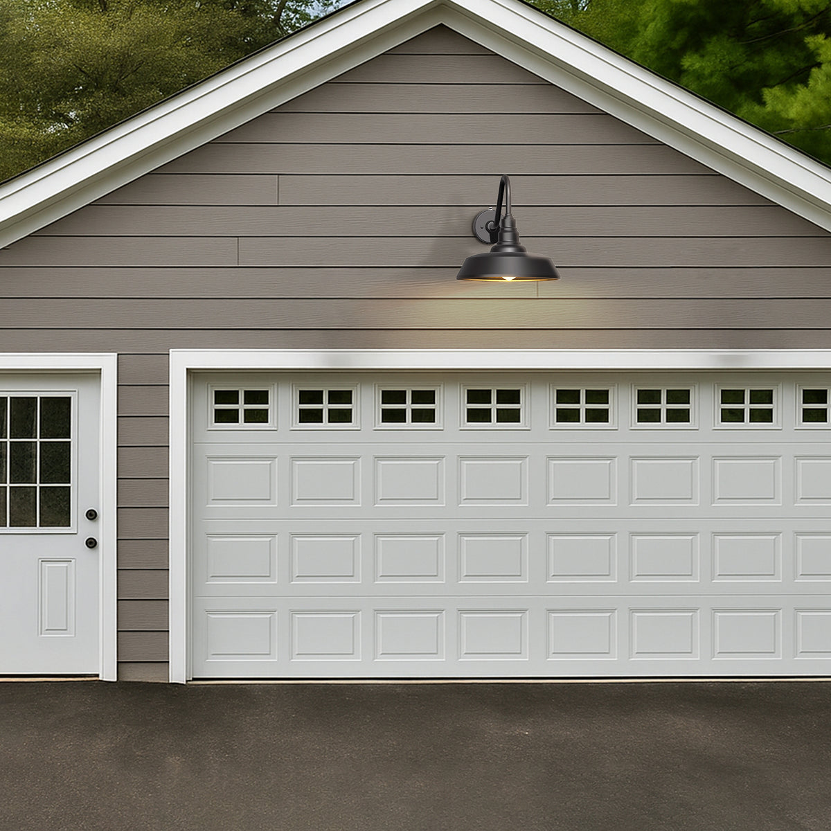 Dusk to Dawn Barn Light Large Size.Outdoor Waterproof Gooseneck Barn Light
