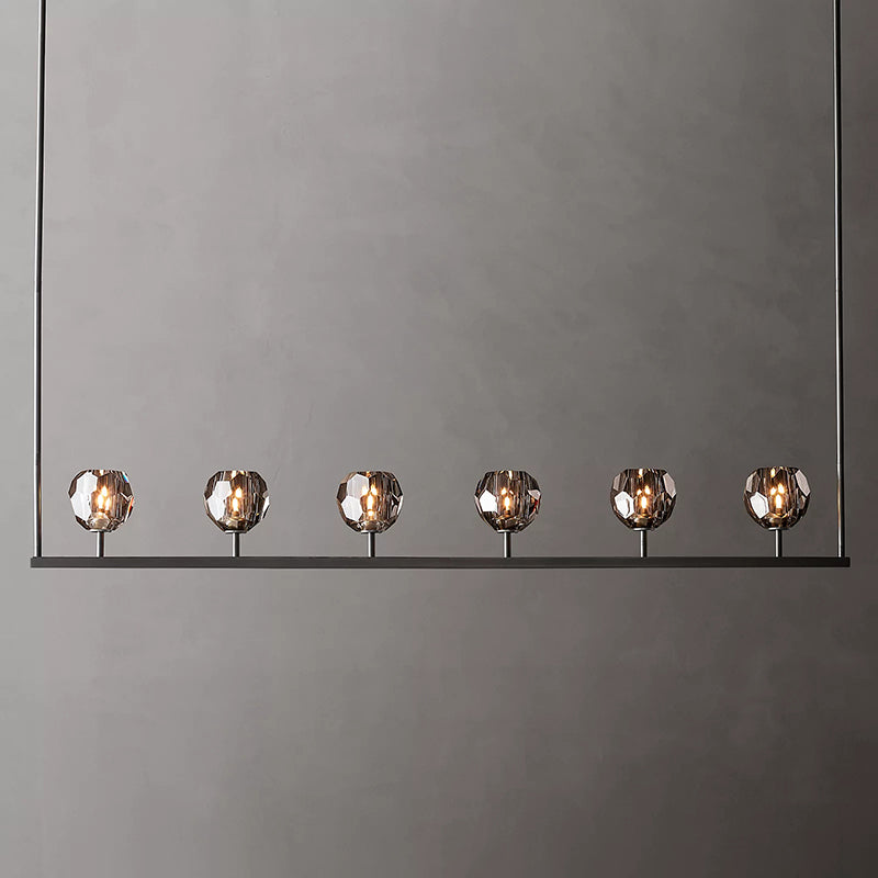 Boule Cristal Linear Chandelier 60" - Franing