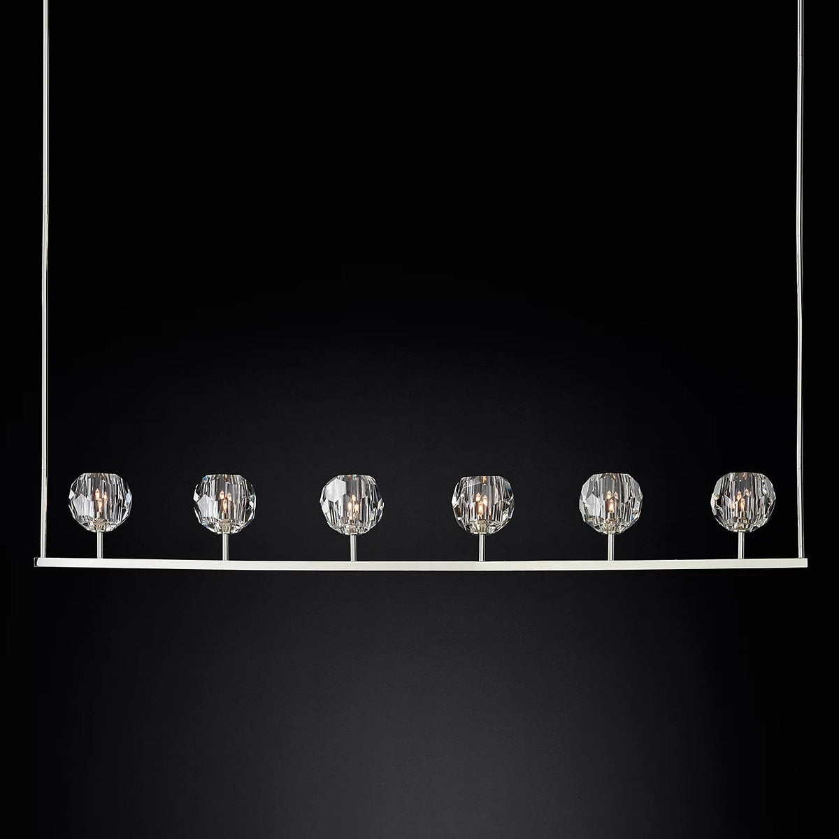 Boule Cristal Linear Chandelier 60" - Franing