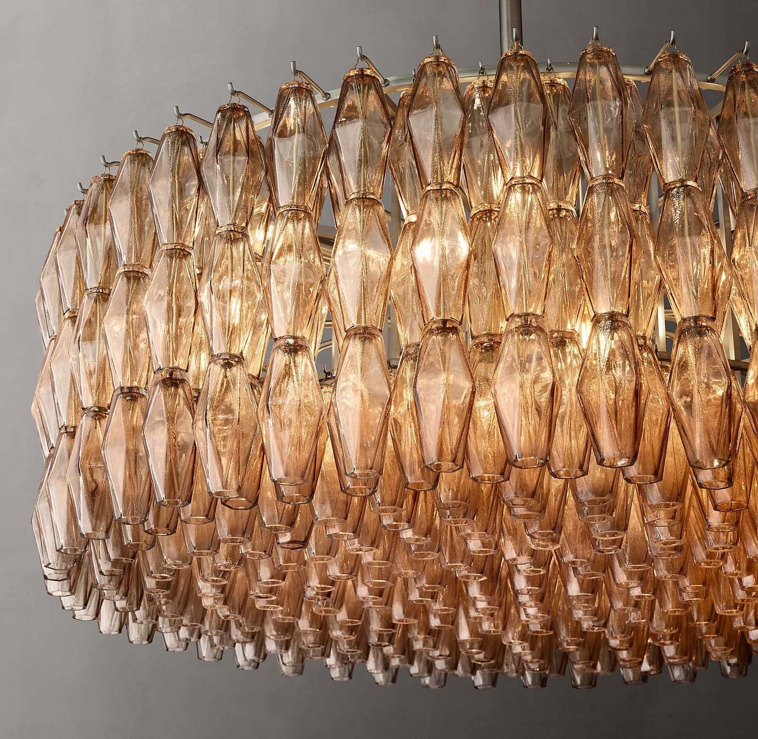 Chiara Glass Round Chandelier 47" - Franing
