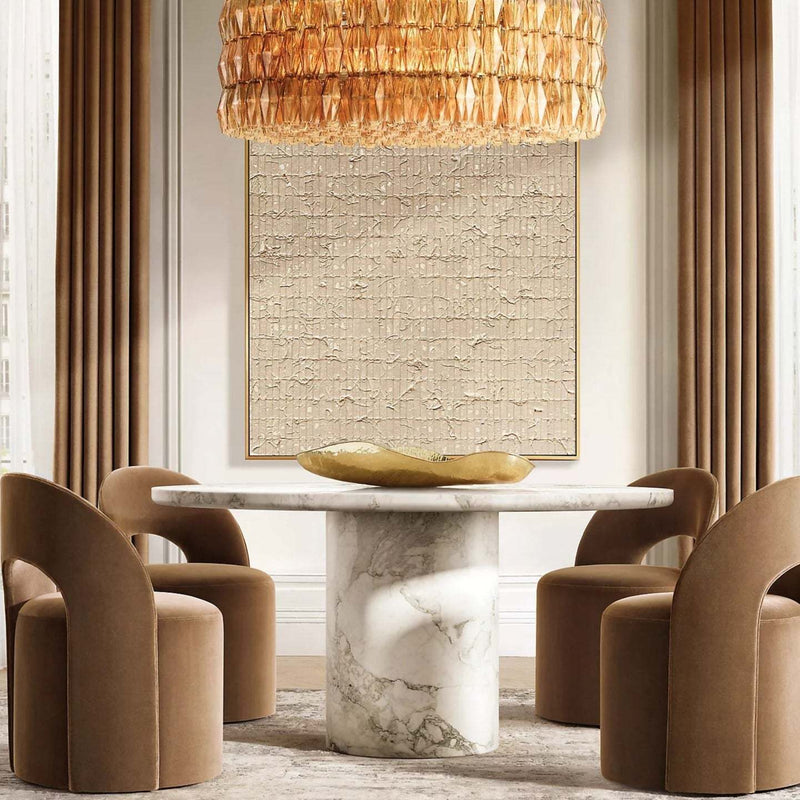 Chiara Glass Round Chandelier 47" - Franing