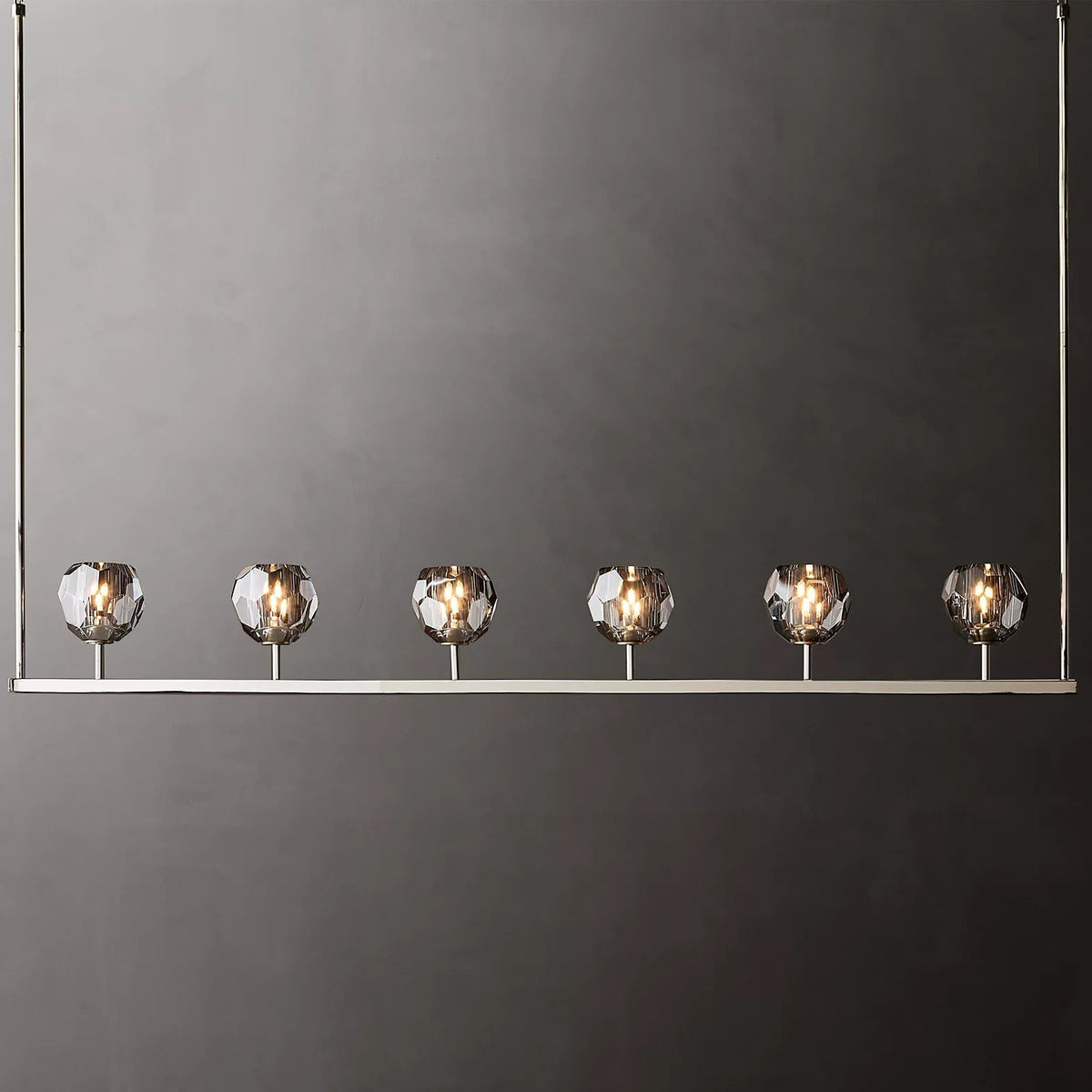 Boule Cristal Linear Chandelier 60" - Franing