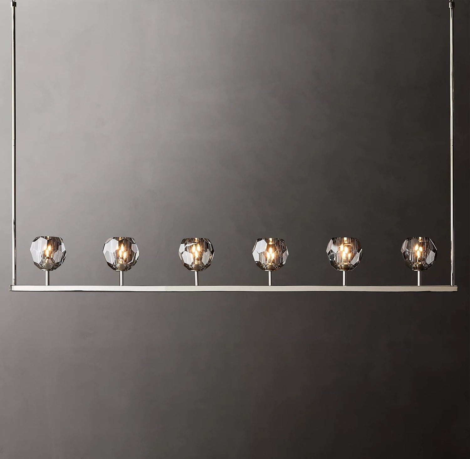 Boule Cristal Linear Chandelier 60" - Franing