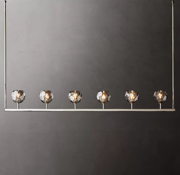 Boule Cristal Linear Chandelier 60" - Franing