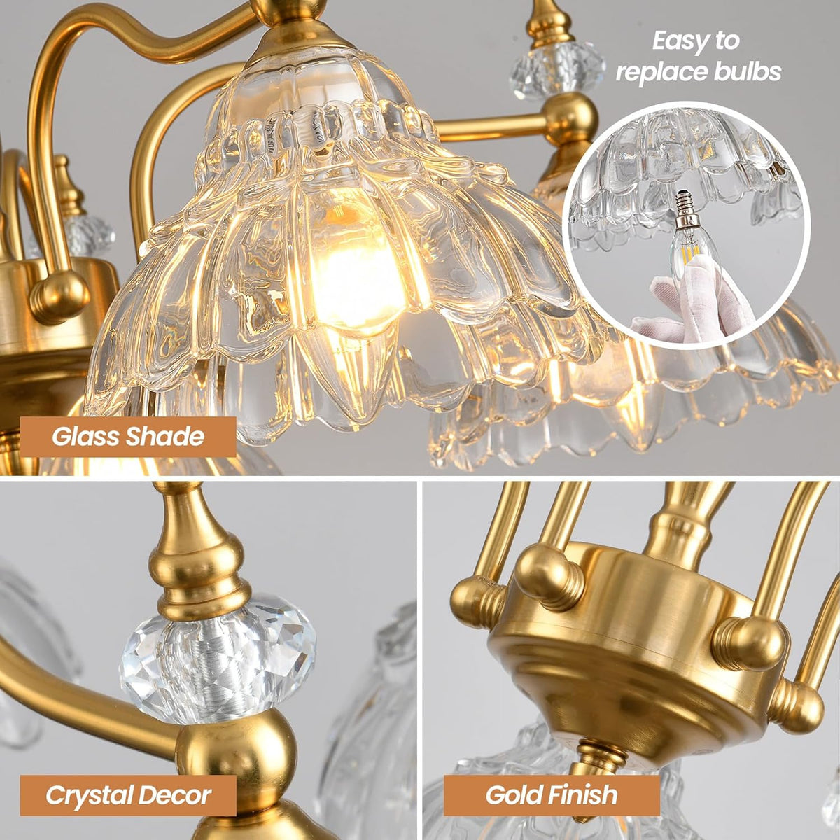 5 Lights Chandelier
