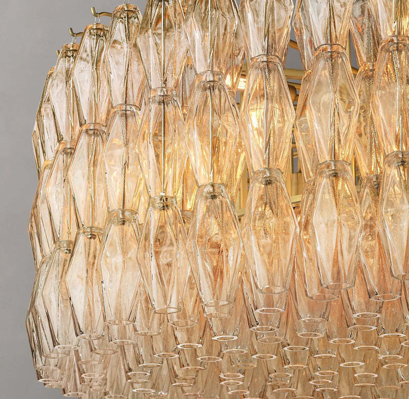 Chiara Glass Round Chandelier 47" - Franing