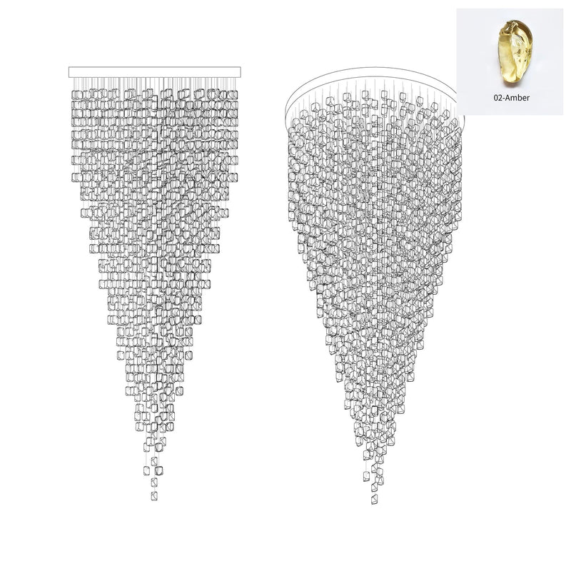 Crystal Stone Chandelier