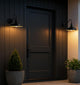 10" Outdoor Barn Gooseneck Light, Durable Black Wall-Mounted Outdoor Light Fixture, Farmhouse Industrial Lighting for Garage, Porch, Patio, and Entryway, 2-Pack