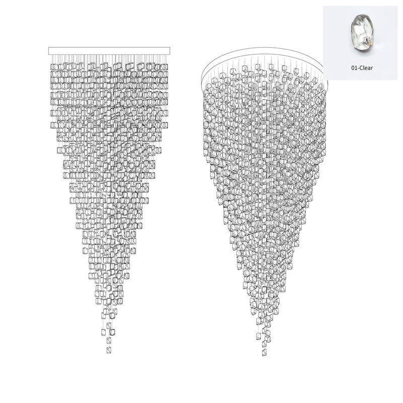 Crystal Stone Chandelier