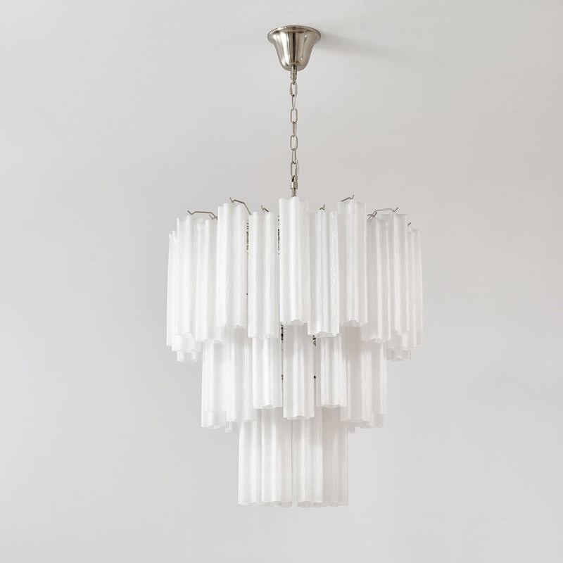 Frosted Glass Tubes Chandelier