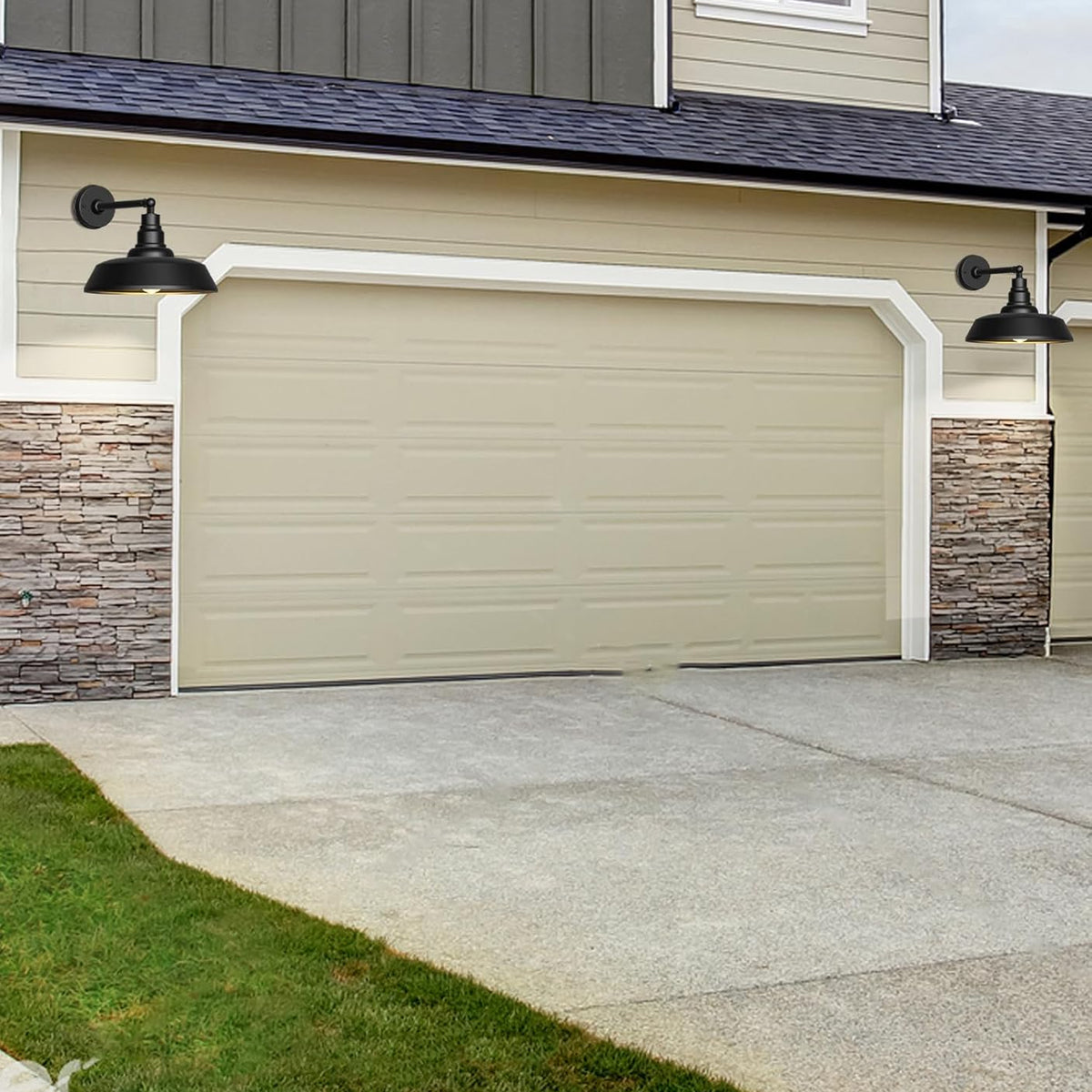 Premium Outdoor Barn Light – Straight Arm Farmhouse Wall Sconce for Patio. Garage. or Entryway