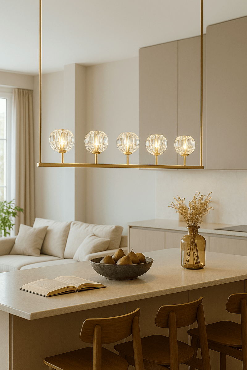 Boule Cristal Linear Chandelier 48"