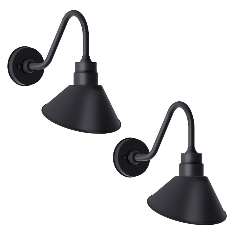 Gooseneck Outdoor Sign Light – Classic Farmhouse Style for Wall or Storefront