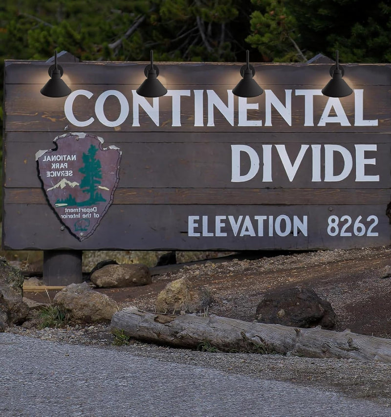 Gooseneck Outdoor Sign Light – Classic Farmhouse Style for Wall or Storefront