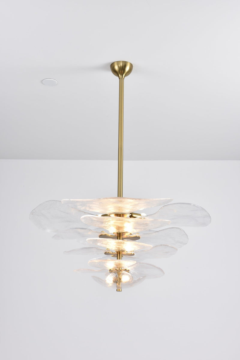 Petals Gold Murano Chandelier