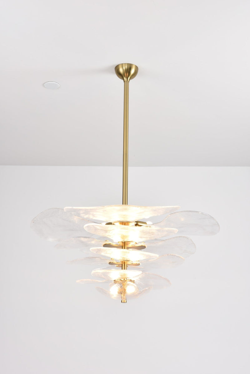 Petals Gold Murano Chandelier