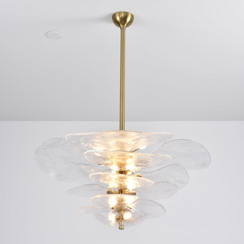 Petals Gold Murano Chandelier