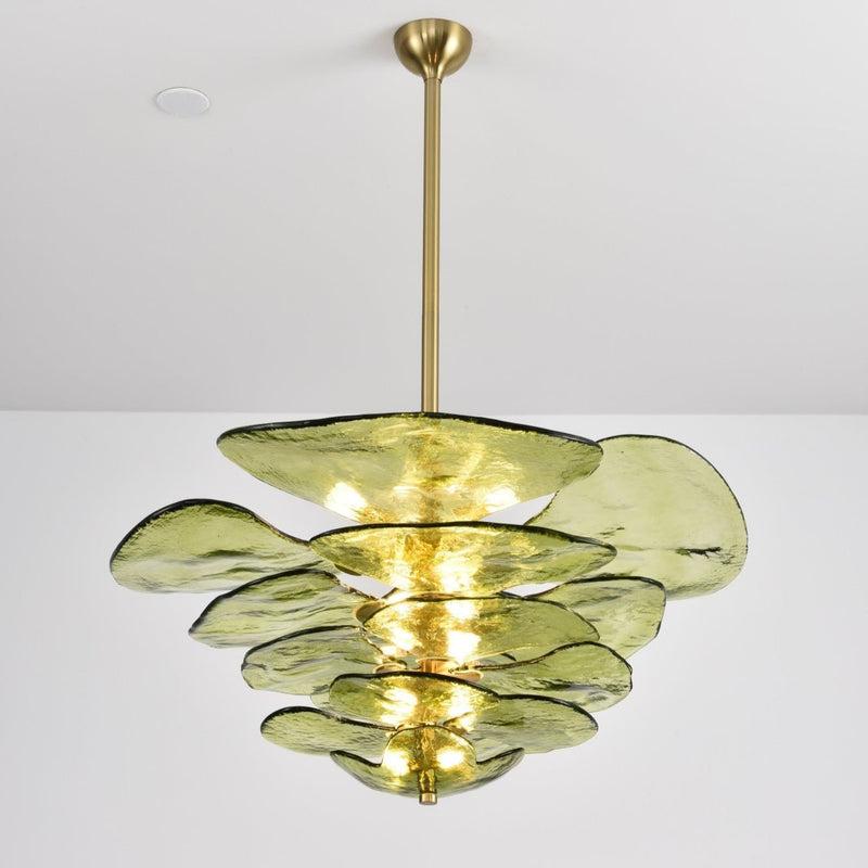 Petals Gold Murano Chandelier