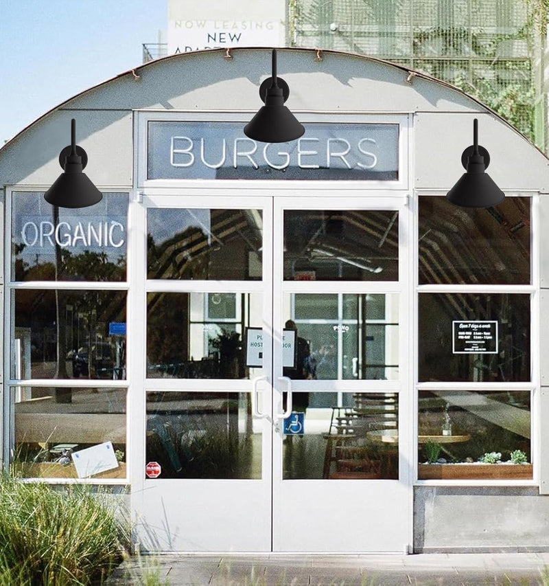 Gooseneck Outdoor Sign Light – Classic Farmhouse Style for Wall or Storefront