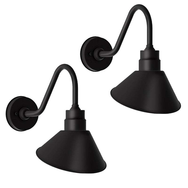 Gooseneck Outdoor Sign Light – Classic Farmhouse Style for Wall or Storefront