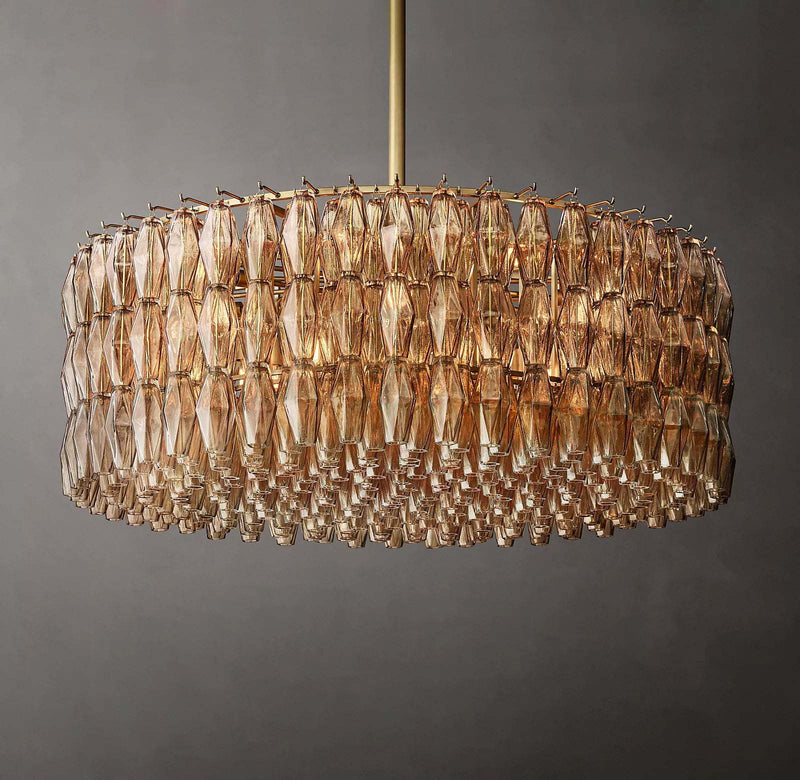 Chiara Glass Round Chandelier 47" - Franing