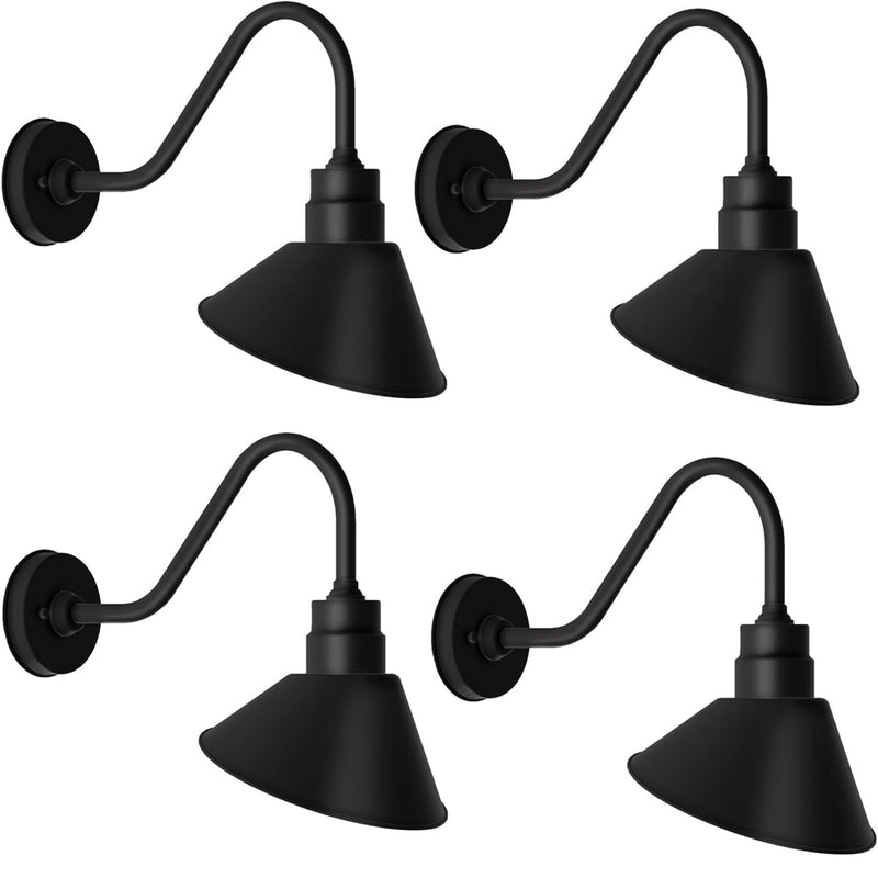 Gooseneck Outdoor Sign Light – Classic Farmhouse Style for Wall or Storefront