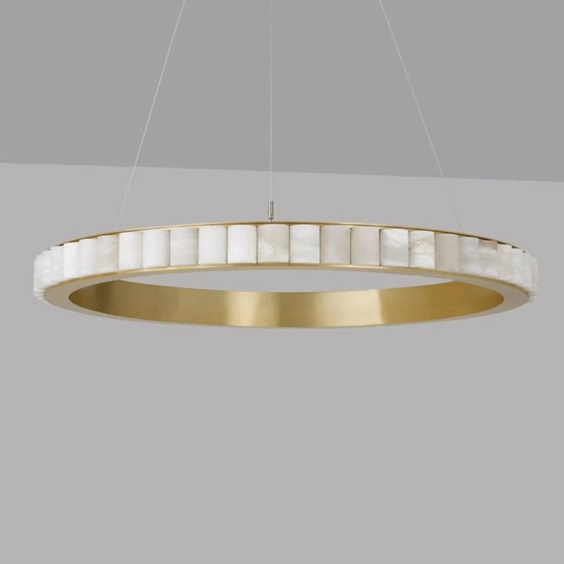 Alabaster Avalon Halo Chandelier