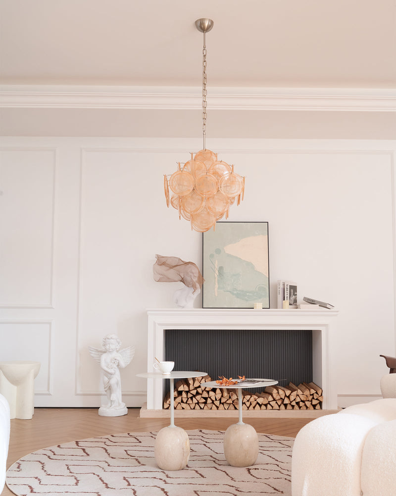 Aurelia Apricot Murano Glass Chandelier