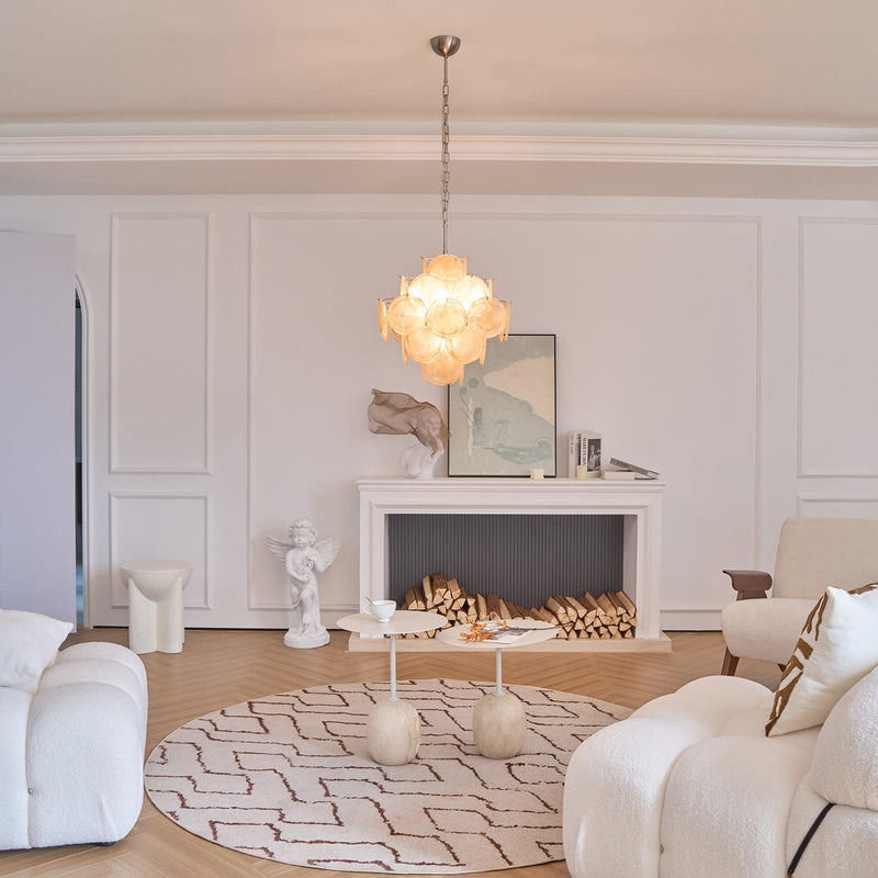 Aurelia Apricot Murano Glass Chandelier
