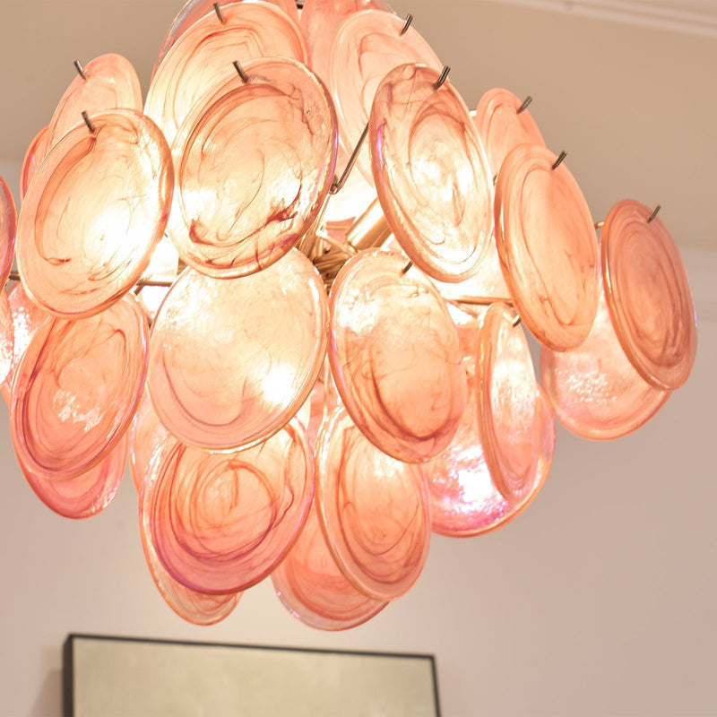 Aurelia Pink Murano Glass Chandelier