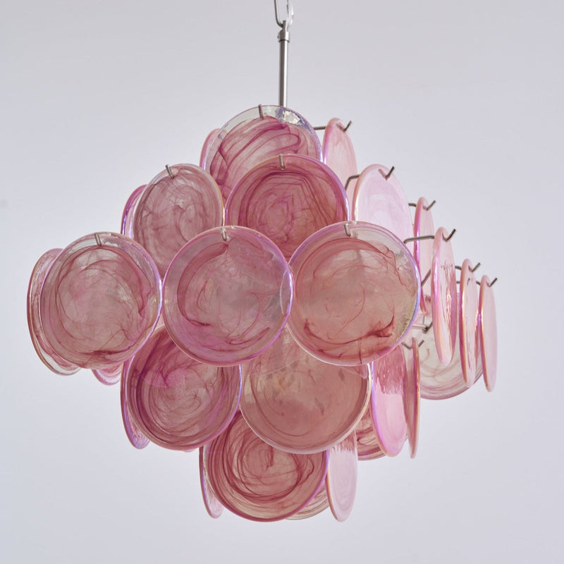 Aurelia Pink Murano Glass Chandelier