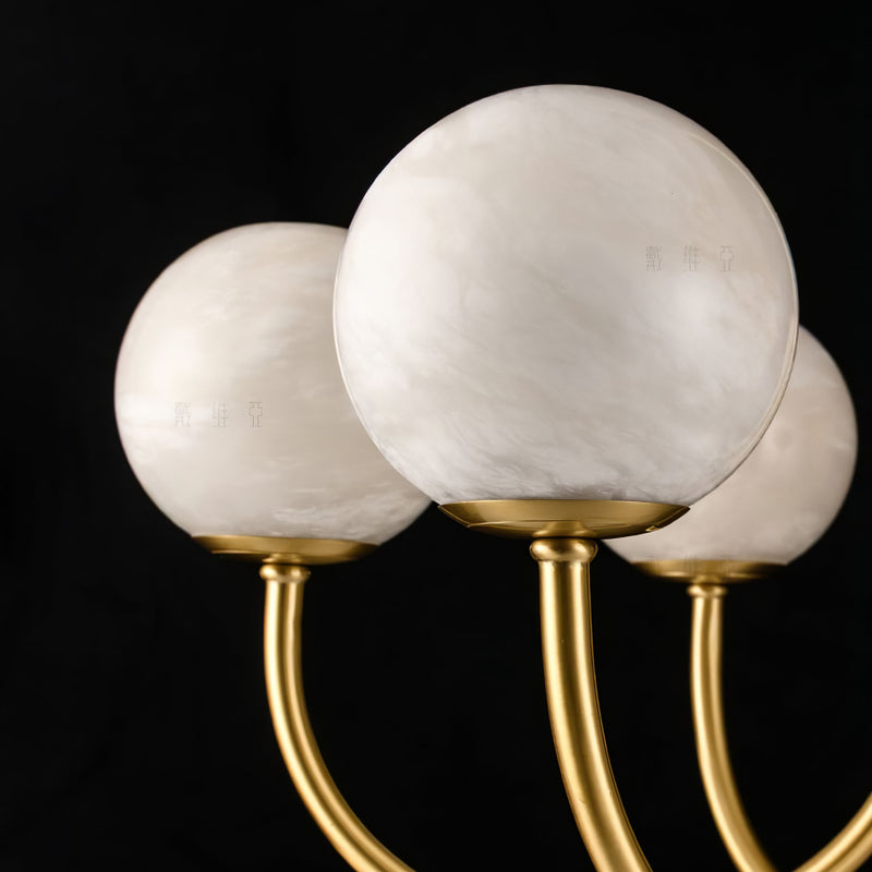 Aurelian Alabaster Globe Chandelier
