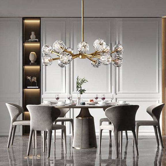 Boule Cristal Round Chandelier 36" - Franing