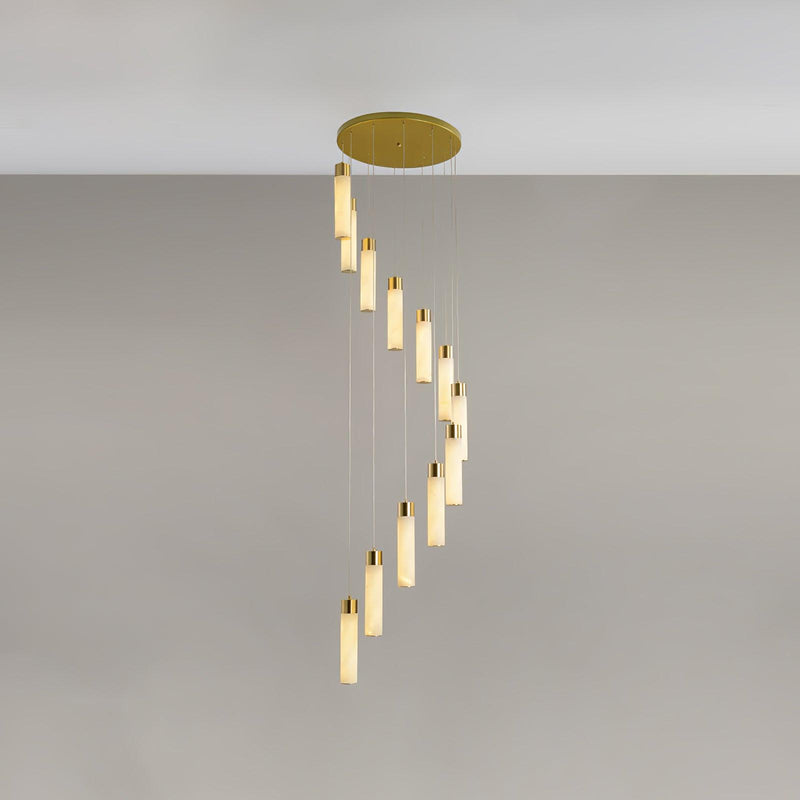 Celestial Alabaster Cascade Chandelier