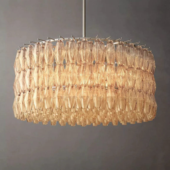 Chiara Glass Round Chandelier 37" - Franing