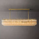 Chiara Clear Glass Rectangular Chandelier 74" - Franing