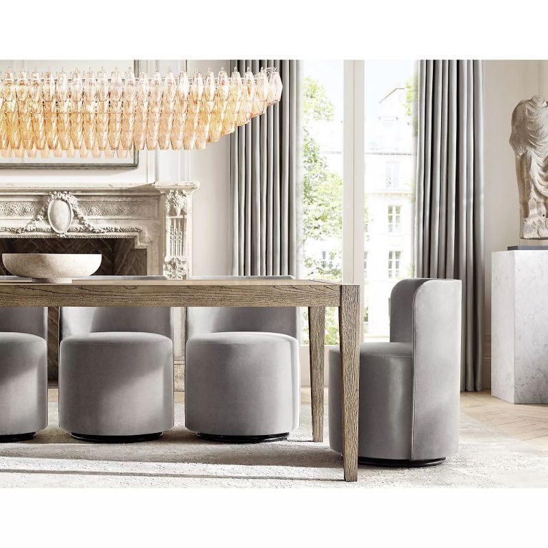 Chiara Glass Tiered Rectangular Chandelier 74" - Franing