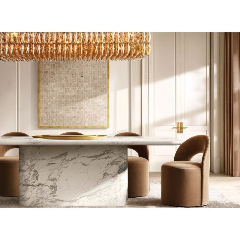 Chiara Glass Rectangular Chandelier 54" - Franing