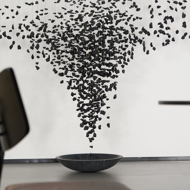 Charcoal Shape Hourglass Chandelier