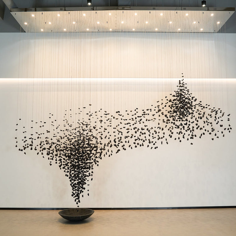 Charcoal Shape Hourglass Chandelier